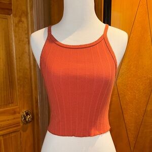 Women's Ribbed Coral Tank Top